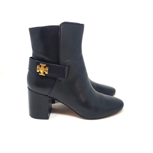 Tory Burch Kira 70MM Bootie Leather Ankle Boots 59585 Perfect Black Size US 8.5 - Picture 3 of 10